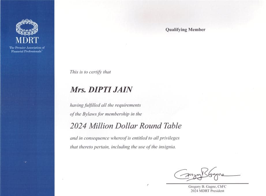 Recent MDRT Recognition