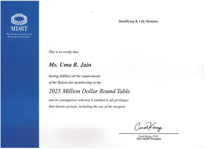 Recent MDRT Recognition